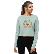 Load image into Gallery viewer, Barista Blends Printed Crop Sweatshirt
